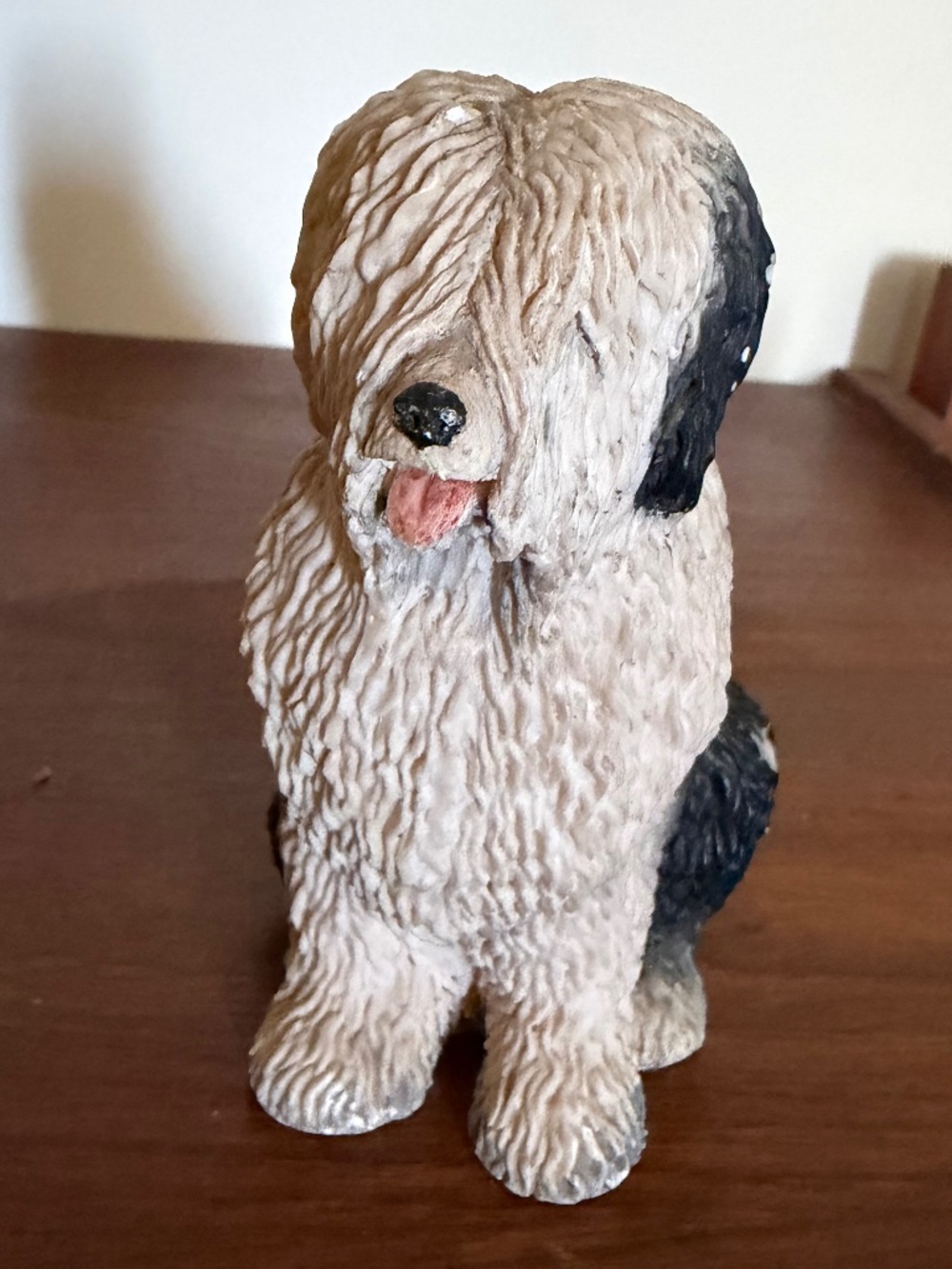 Vintage Sheepdog Painted 5" Figurine Old English Border Fine Arts Signed AYRES